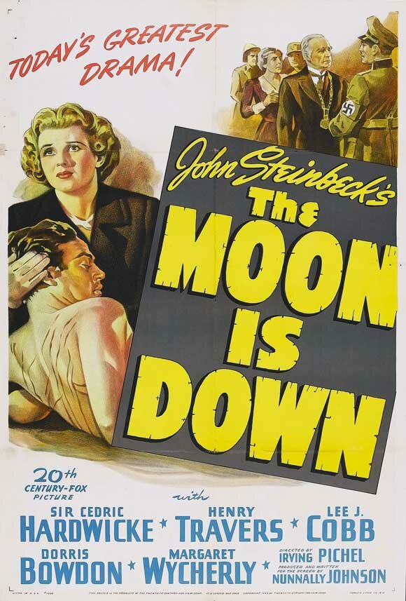 Луна зашла (1943) постер