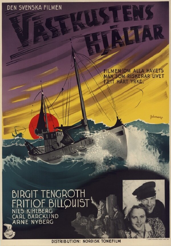 Västkustens hjältar (1940) постер