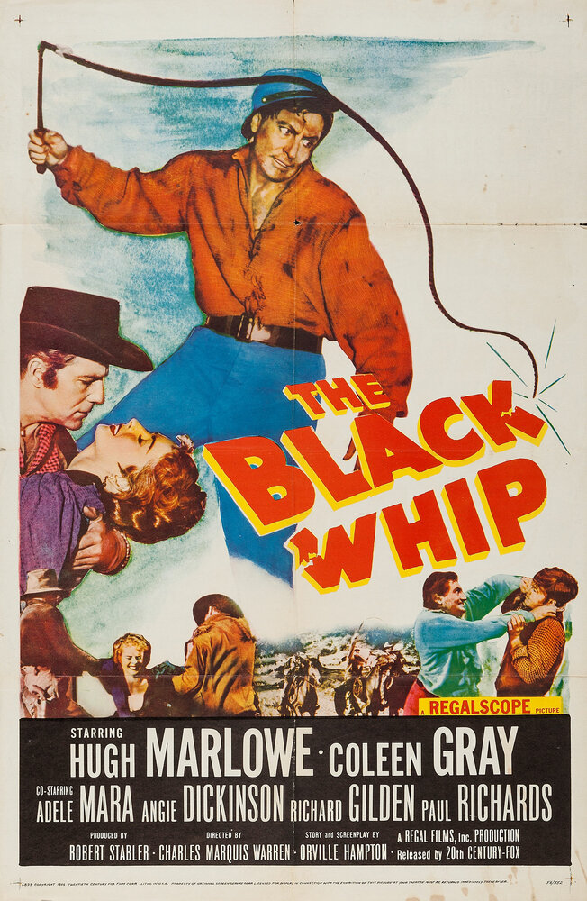 Чёрный кнут (1956) постер