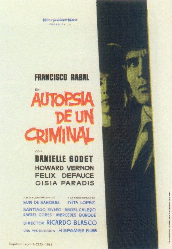 Autopsia de un criminal (1963) постер