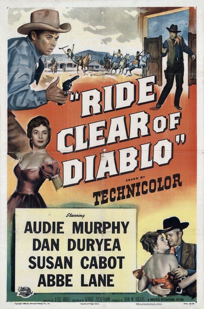 Держись подальше от Диабло (1954) постер