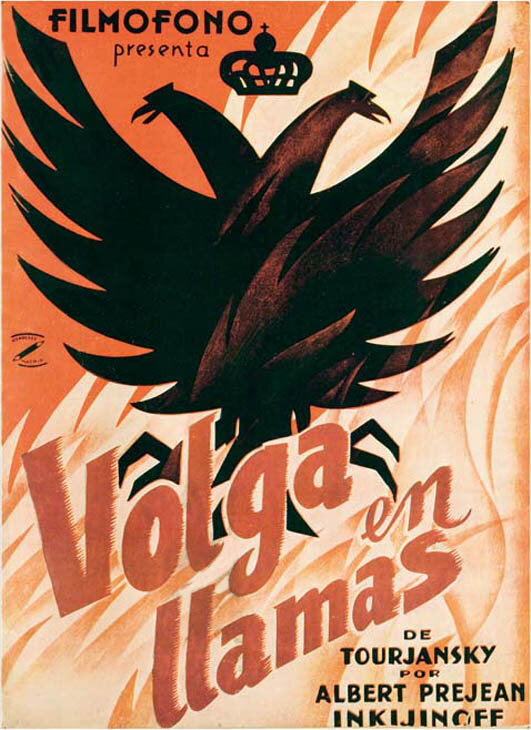 Волга в пламени (1933) постер