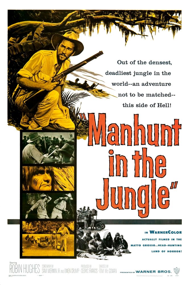 Manhunt in the Jungle (1958) постер