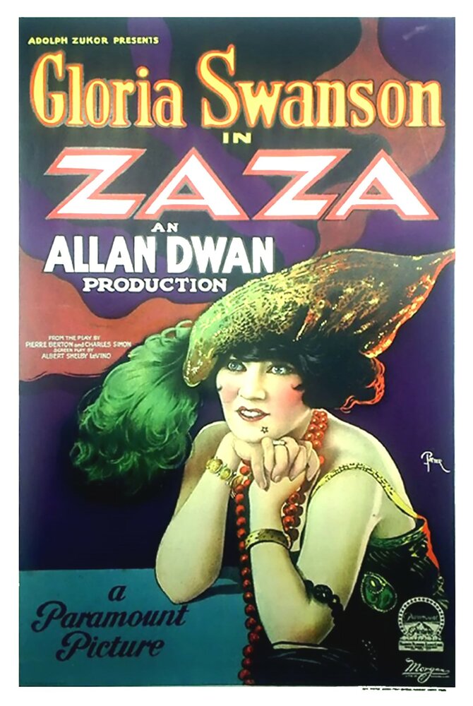 Заза (1923) постер