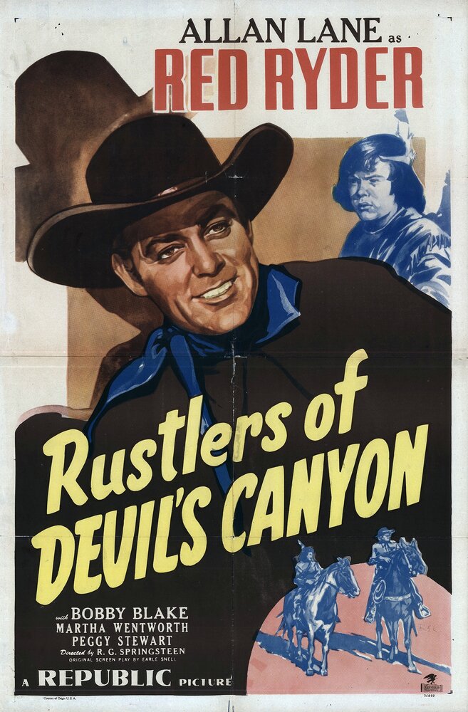 Rustlers of Devil's Canyon (1947) постер