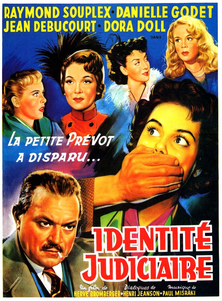 Identité judiciaire (1951) постер