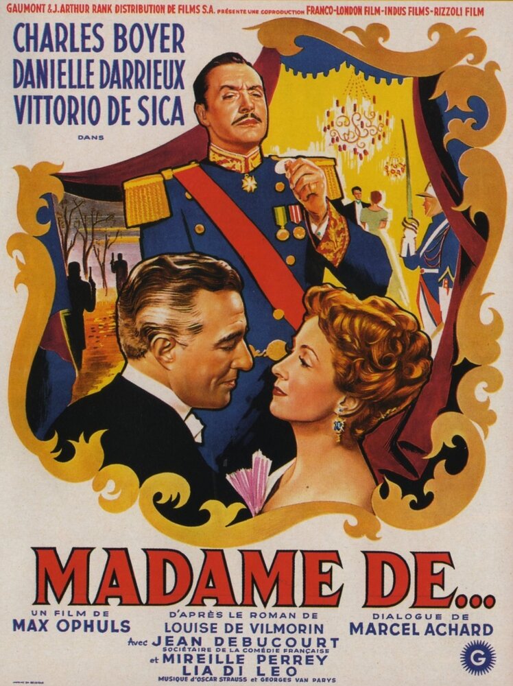 Мадам де… (1953) постер