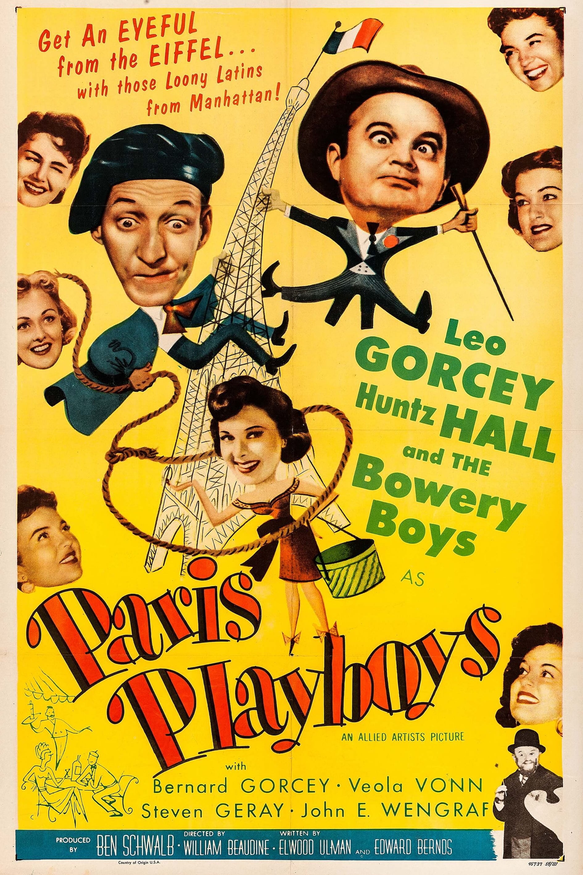 Paris Playboys (1954) постер