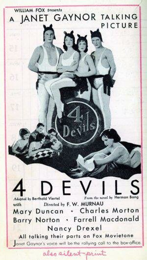 Четыре дьявола (1928) постер