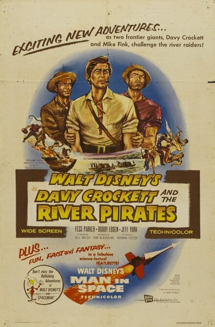 Дэви Крокетт и речные пираты (1956) постер