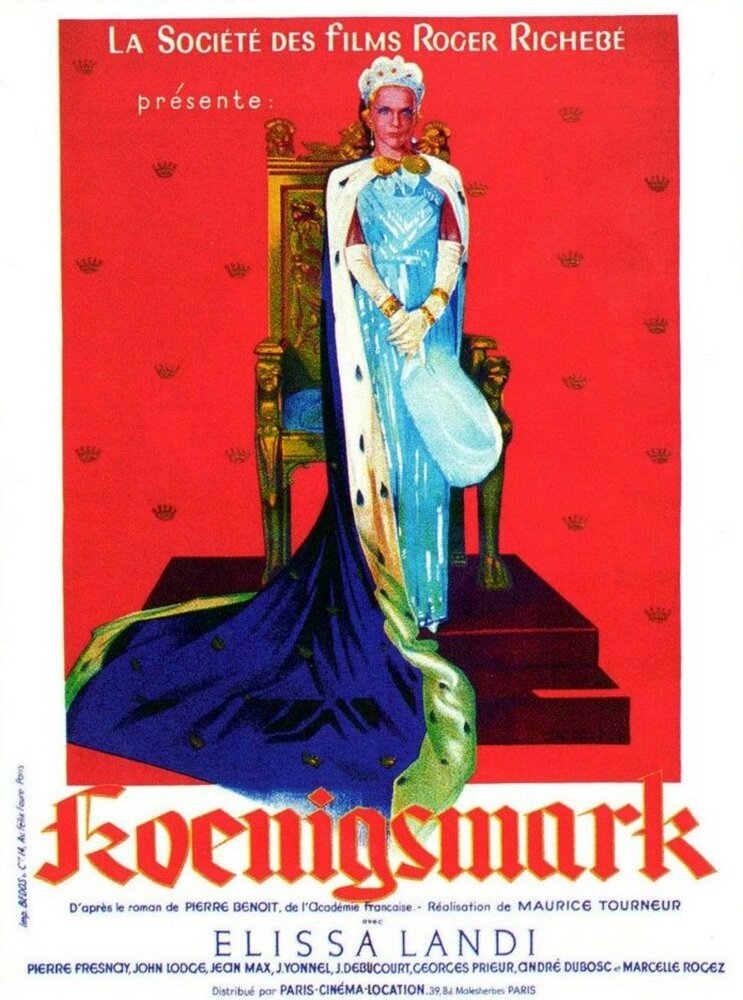 Königsmark (1935) постер