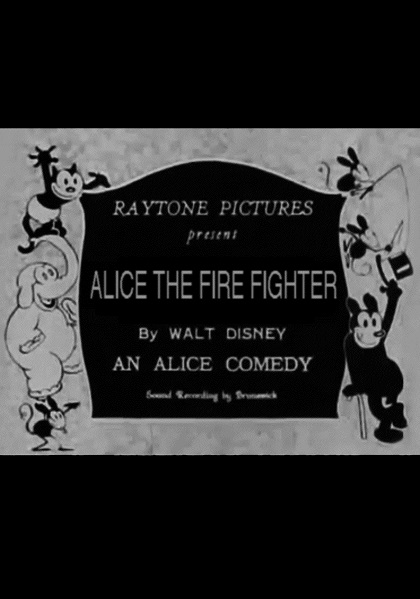 Алиса – пожарный (1926) постер