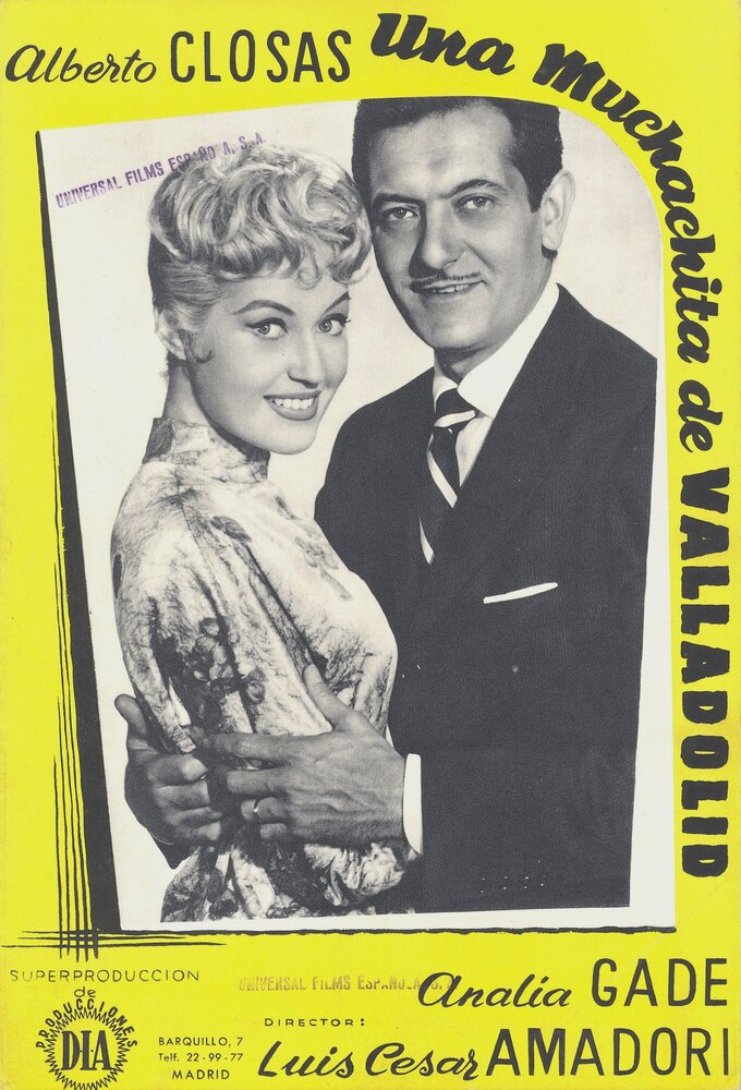 Девушка из Вальядолида (1958) постер