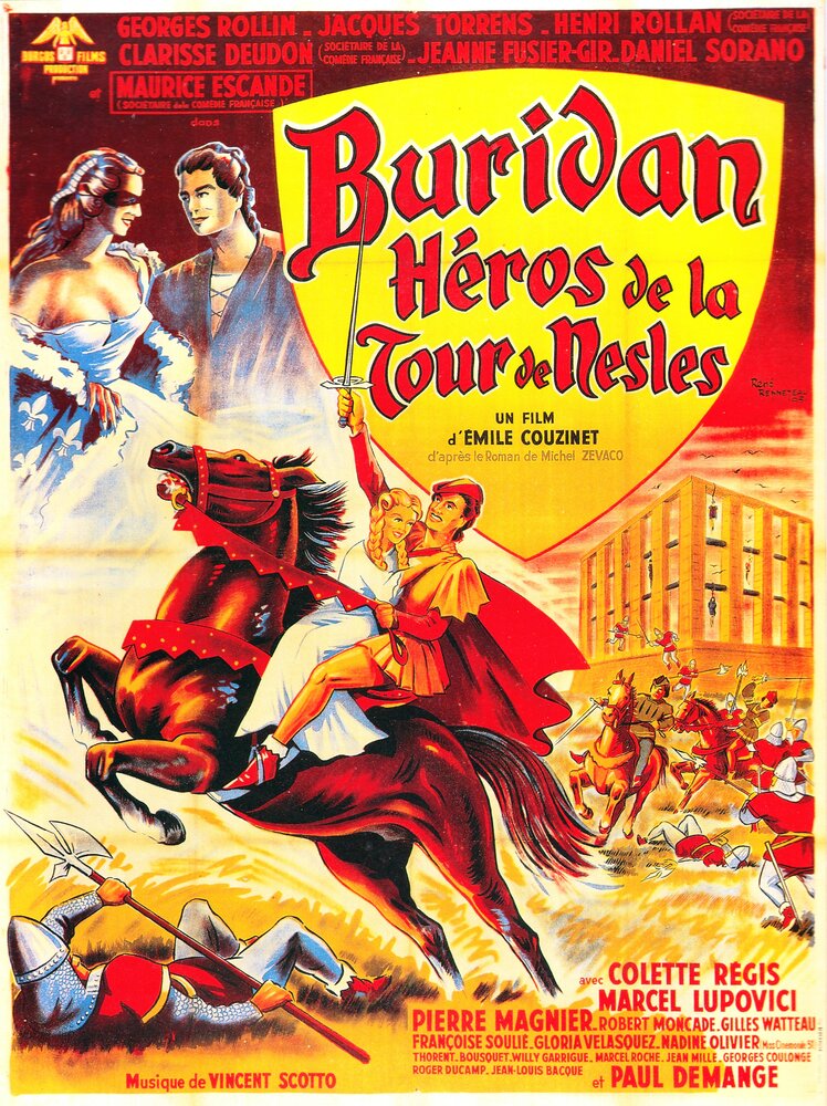 Buridan, héros de la tour de Nesle (1952) постер