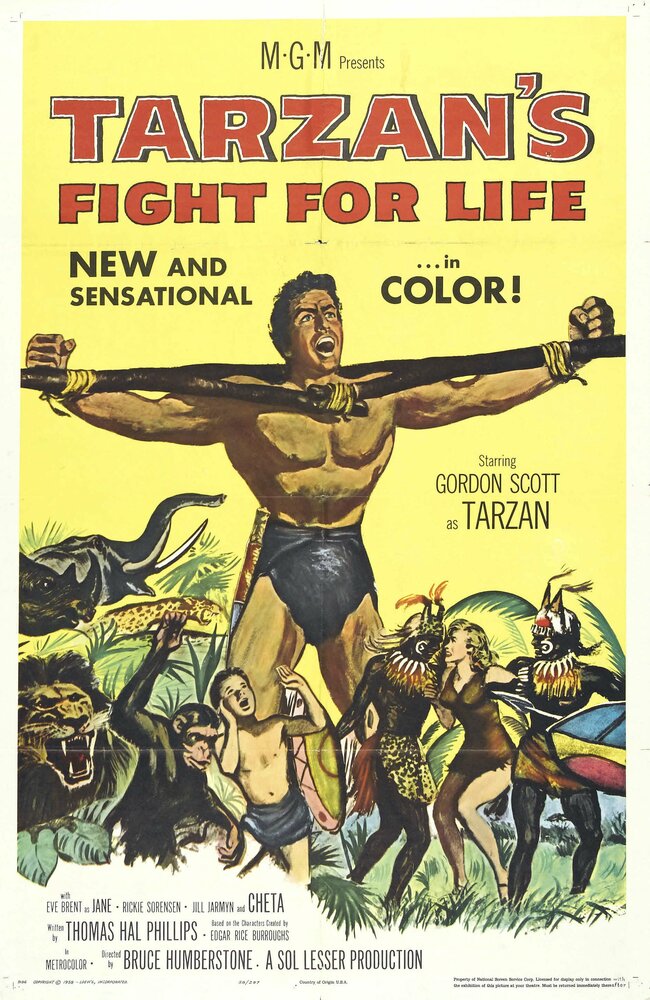 Смертельная схватка Тарзана (1958) постер