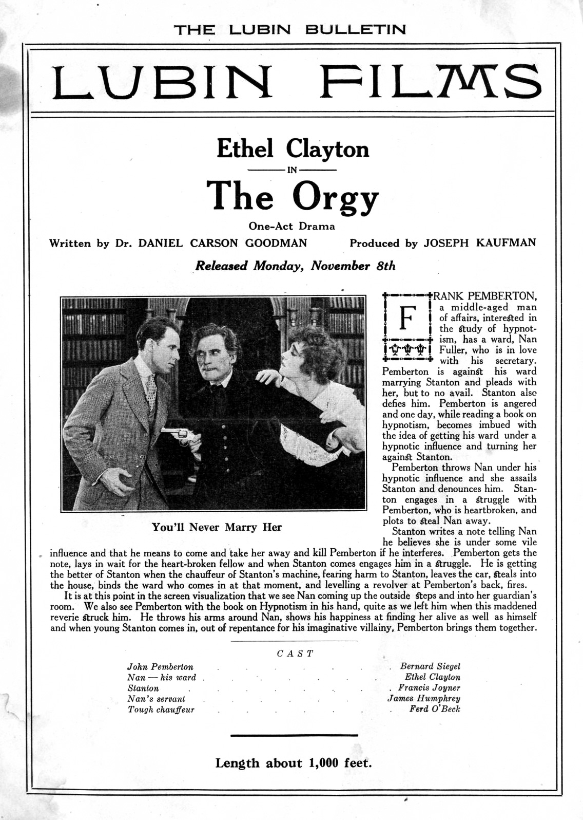 The Orgy (1915) постер