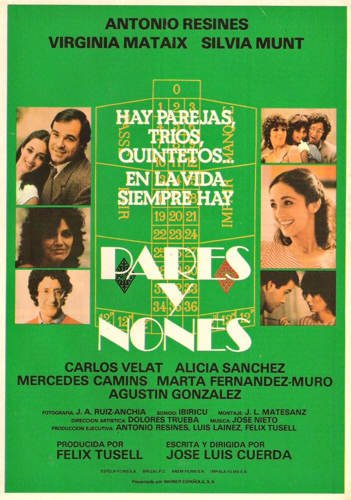 Pares y nones (1982) постер